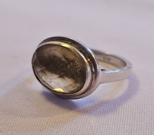 Smoky quartz ring - quartz,