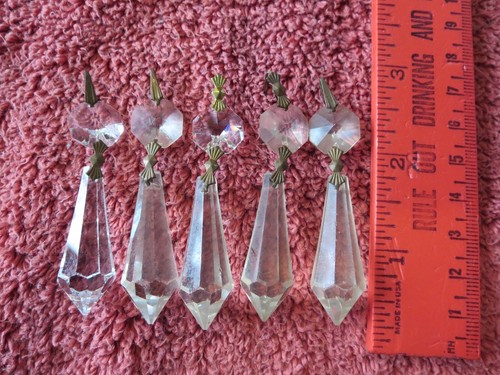 Lot vintage crystal prism - lot, 5