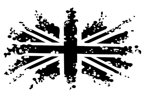Union jack flag stickers - union,