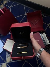 Cartier Small Love Bracelet with 6 Diamonds