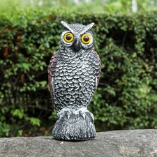 Bird Repellent Owl Bird Scare Plastic Fake Owl Bird Deterrent Garden Decor CN