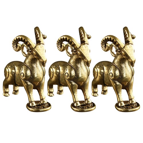 Pcs decorative goat statue - 3,