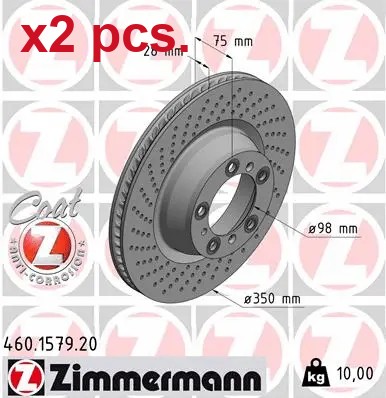 Pcs rear brake disc rotos - pcs,