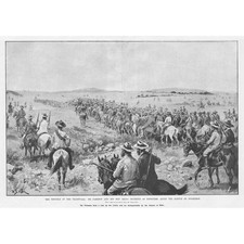 SOUTH AFRICA Escorting Prisoners after the Battle of Doornkop Antique Print 1896