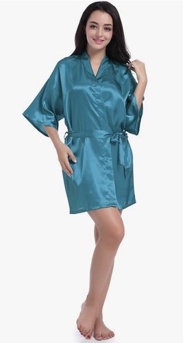 Cuteon faux satin silk kimono - cuteon,