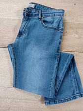 Kangaroo Poo Mens Stretch Straight Fit Jeans Stone Wash SIZE:W32 L32.