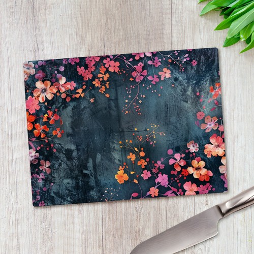 Abstract floral pattern glass - abstract,