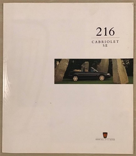 Rover 216 cabriolet - cabriolet, se