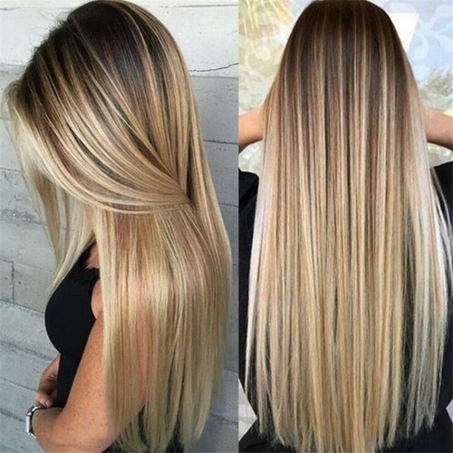 Women real long - long, straight