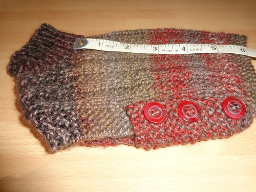 Hand knitted dog coat - hand, /