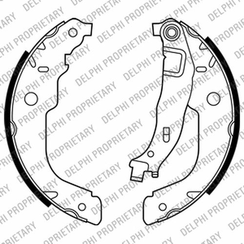 Brake shoe set back left - brake,