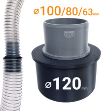 Dust extraction hose - hose, reducer
