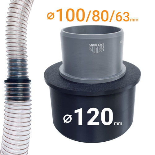Dust extraction hose reducer - dust,