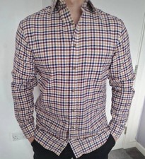M&S Pure Cotton Twill Check