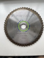 Festool 496306 160mm 52T Aluminium Special Saw Blade 160x20x2.2mm USED sharpened