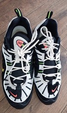 Mens Nike Air Max 98 Platinum Tint Black (640744 015) Trainers Size 9 UK