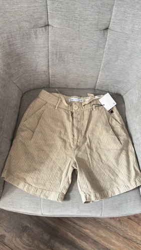 Zara boys cotton linen shorts - zara,