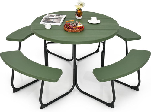 Person round picnic - round,