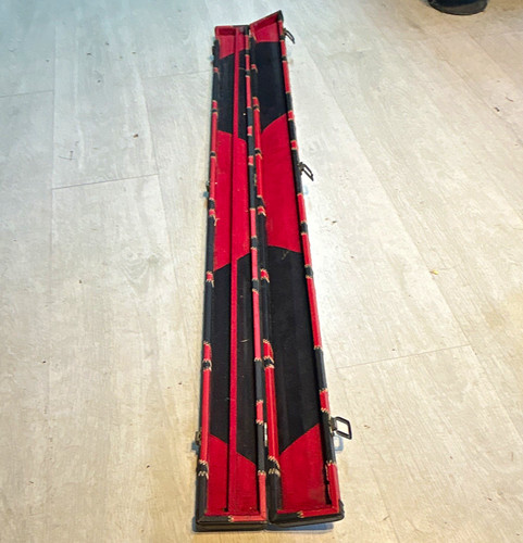 Red black hard snooker cue - red,