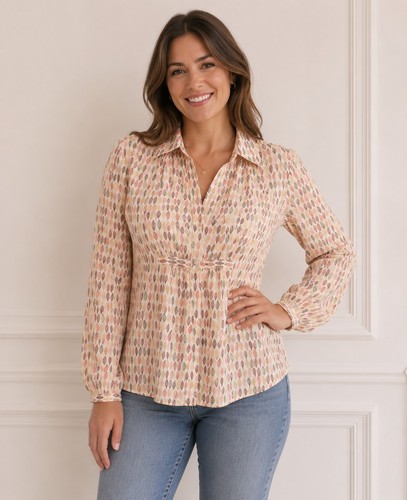 Laura ashley white multi leaf - multi,