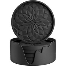 6pcs Holder Silicone Coasters