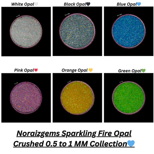 Crushed opal coarse gemstone - opal,
