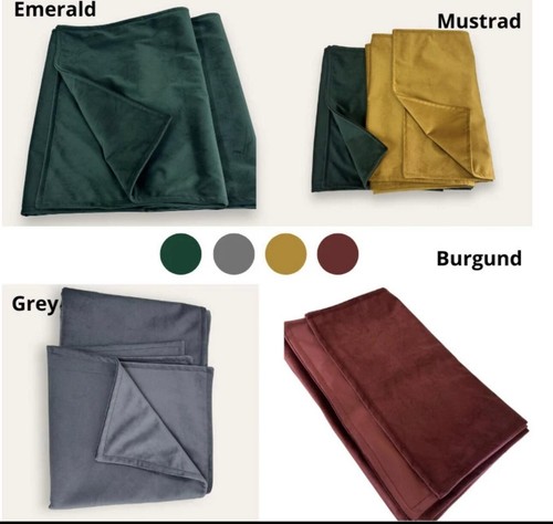 Plush velvet bed runner throw - velvet,
