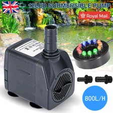 Electric Water Feature Pump Mini Fountain for Outdoor Garden Fish Pond 800L/H UK