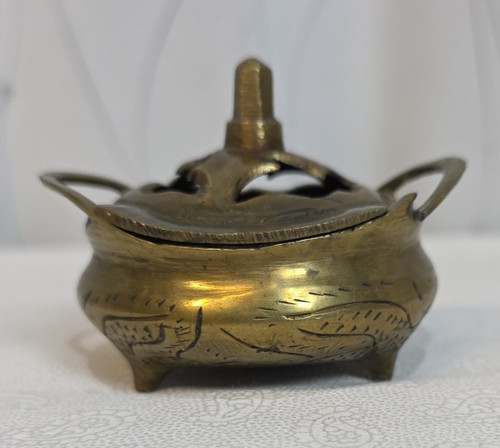 Vintage brass censer - vintage,