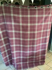 Eyelet Tartan Curtains 64 x 72 Inches