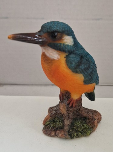 Resin ornamental kingfisher - resin,