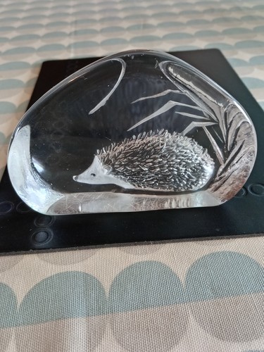 Mats jonasson signed crystal - signed,