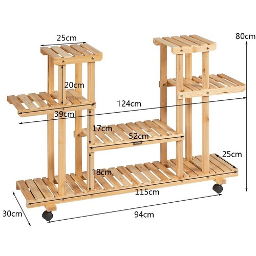 Layer wooden flower pot - 4,
