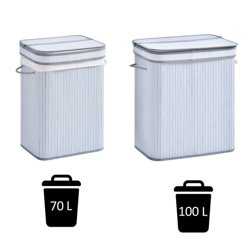Wooden laundry basket - wooden,