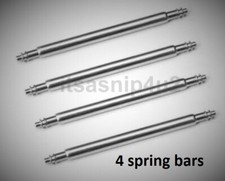 20/21/22/23/24mm Stainless Steel Watch Strap Spring Bars Pins 1.5mm dia STRONG 