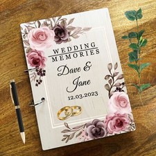 Wood Watercolour Roses Photo