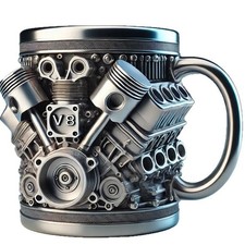 V6&V8 Engine Design Beer Mug