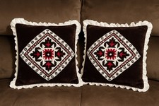 2 Handmade Vintage Embroidered