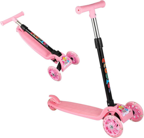 Light foldable kids scooter - light-up,