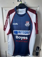 O'Neills Scarborough  Rugby League Club Shirt XL Short Sleeve Blue, White & Burg