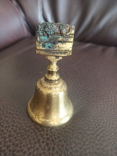 Vintage brass souvenir hand - brass,