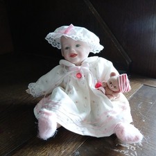 Porcelain Miniature 'Sarah' Doll by Yolanda Bello, the Ashton-Drake Galleries