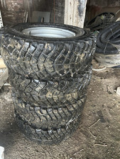 4 Defender Modular Wheels With mud terrain tyres 