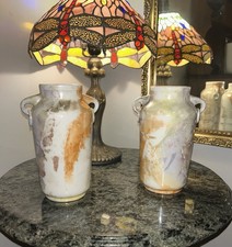 ~Vintage Art deco Arabia of Finland "Loistomarmori" (marble lustre) vases~