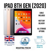 APPLE IPAD 8TH GEN 2020 32GB/128GB Wi-Fi/4G A+++ CONDITION RE-BOXED