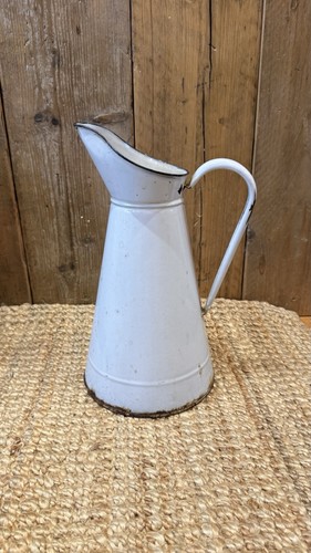 Vintage french white enamel - french,