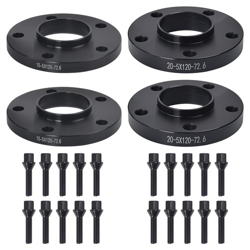 20mm black wheel spacers - black,