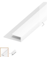 Eurocell Fascia Board uPVC White Smooth Board Clip - Length 5m x Width 25mm x 10
