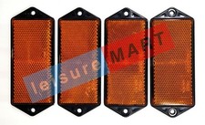 4 X Orange / Amber Reflectors