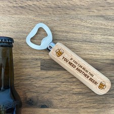Novelty Wooden Beer Bottle Opener Funny Birthday Gifts For Him Gifts For Men